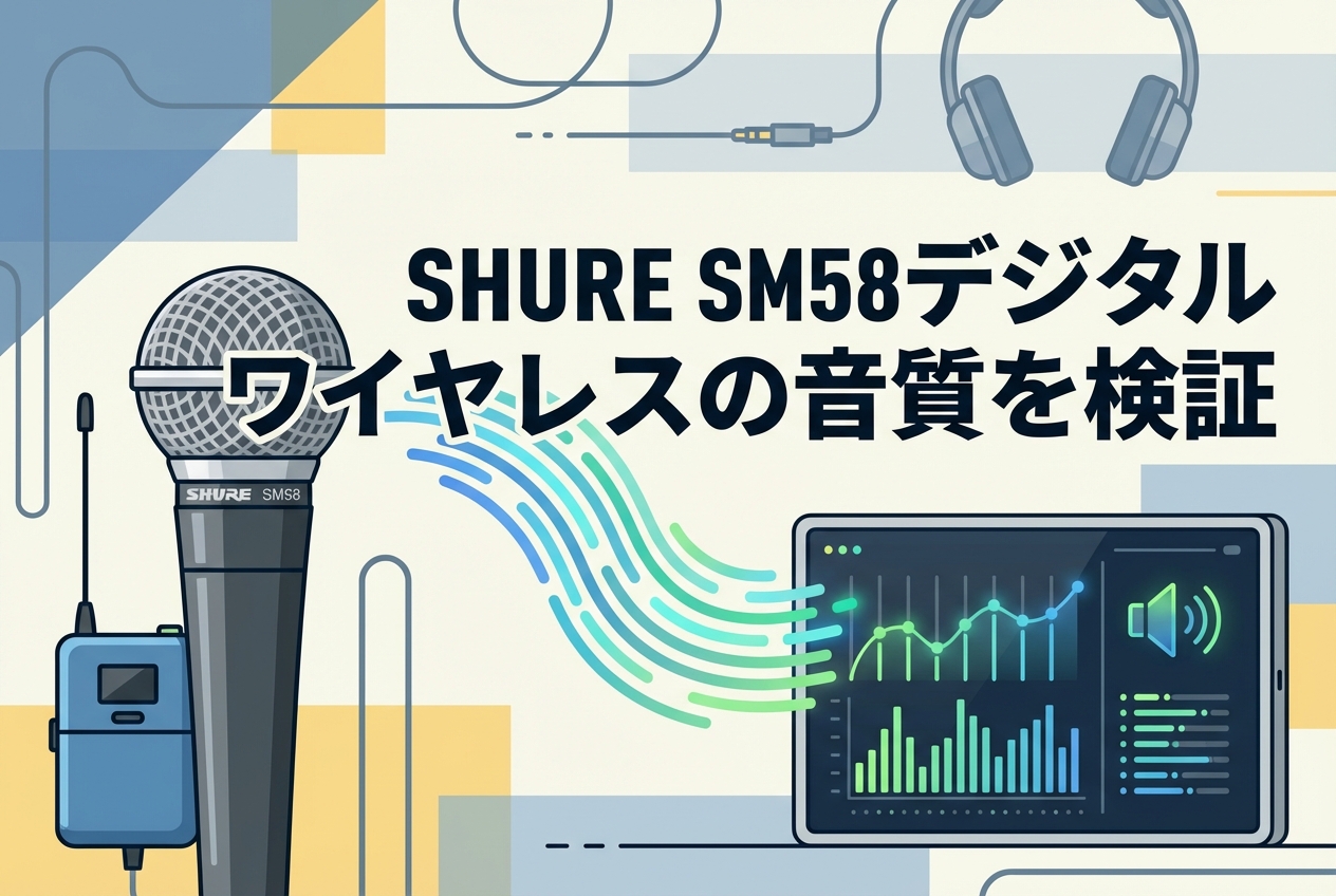 SHURE SM58デジタルワイヤレスの音質を検証 | PANDA TIMES（パンダ