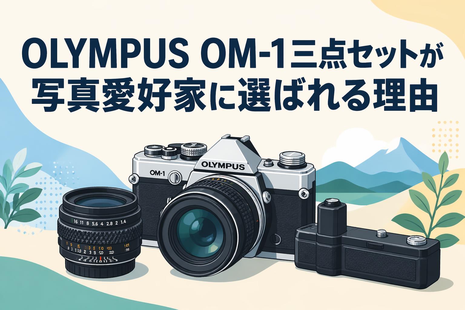 【動作品】OLYMPUS OM-1 MDフィルム一眼標準ズーム付き390300 OLYMPUS OM-1三点セットが写真愛好家に選ばれる理由 | PANDA TIMES