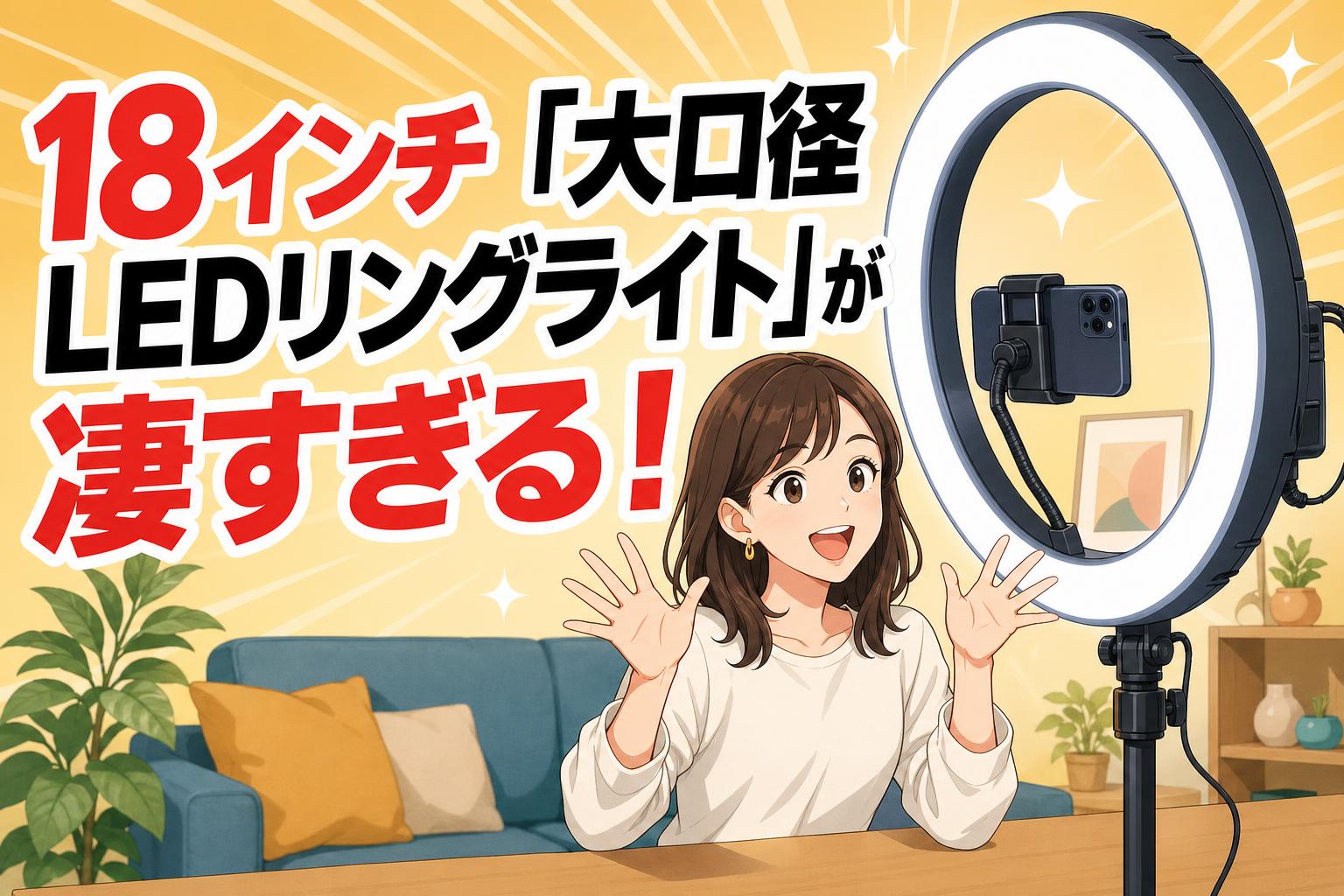 動画撮影・ライブ配信に最適|NP-Fバッテリー対応LEDリングライトの 動画撮影・ライブ配信に最適|NP-Fバッテリー対応LEDリングライトの