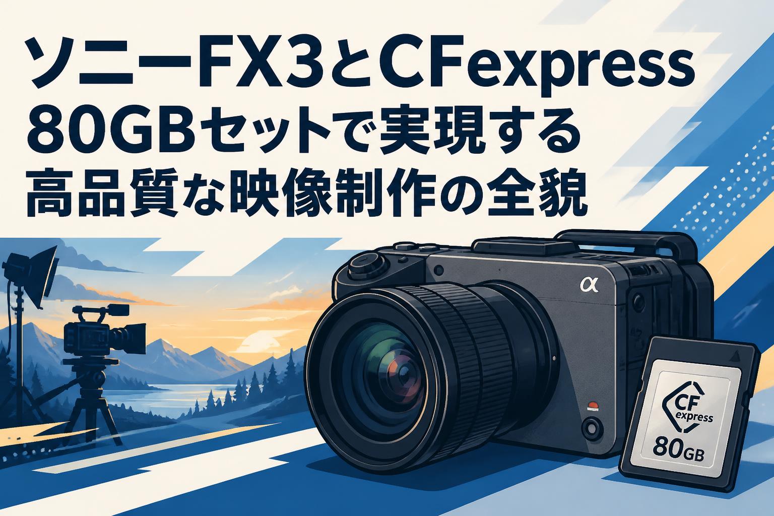 ソニーFX3とCFexpress 80GBセットで実現する高品質な映像制作の全貌