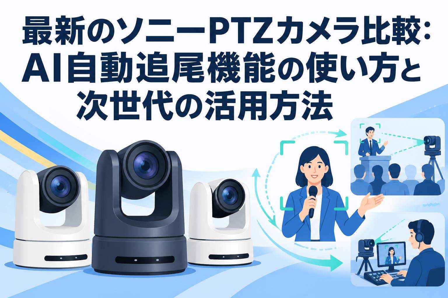 最新のソニーPTZカメラ比較：AI自動追尾機能の使い方と次世代の活用