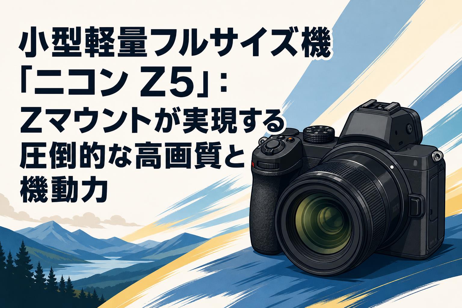 小型軽量フルサイズ機「ニコン Z5」：Zマウントが実現する圧倒的な高