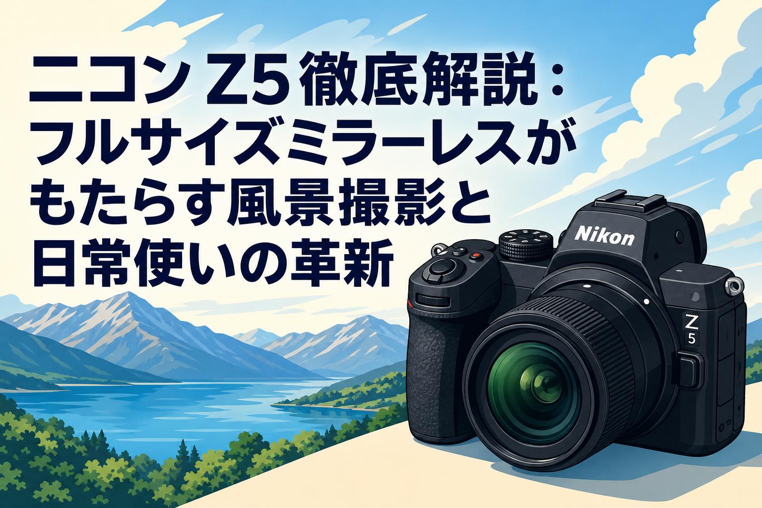 詳しい説明は写真を見てください！ ニコン Z5徹底解説：フルサイズミラーレスがもたらす風景撮影と日常