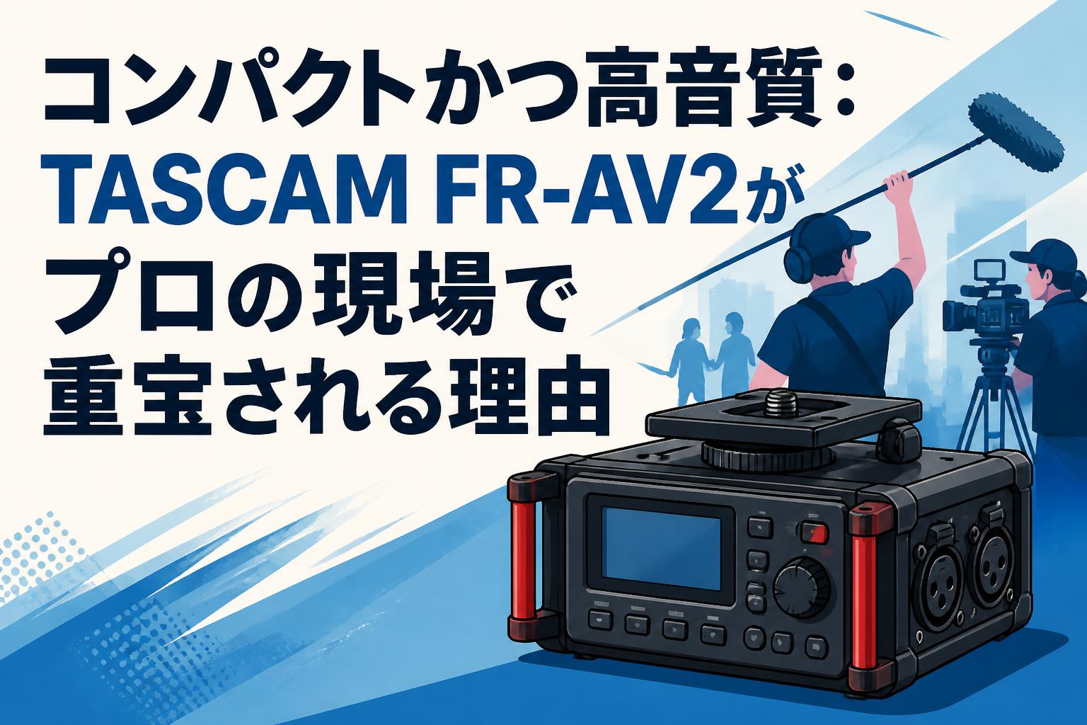 コンパクトかつ高音質：TASCAM FR-AV2がプロの現場で重宝される理由