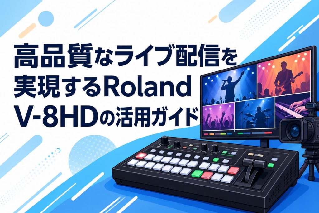 高品質なライブ配信を実現するRoland V-8HDの活用ガイド | PANDA TIMES