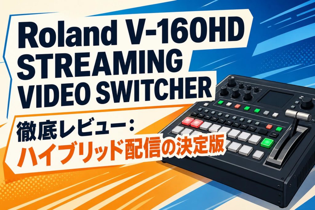 Roland V-160HD STREAMING VIDEO SWITCHER 徹底レビュー：ハイブリッド