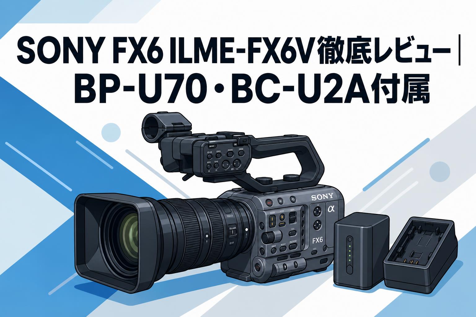 SONY FX6 ILME-FX6 通電時間68H バッテリー3本、マイク付 SONY FX6 ILME-FX6V徹底レビュー｜BP-U70・BC-U2A付属 | PANDA TIMES