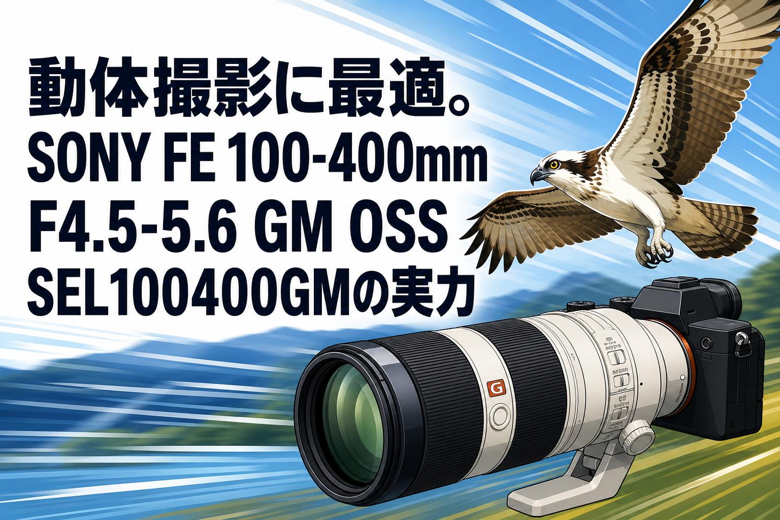 動体撮影に最適。SONY FE 100-400mm F4.5-5.6 GM OSS SEL100400GMの