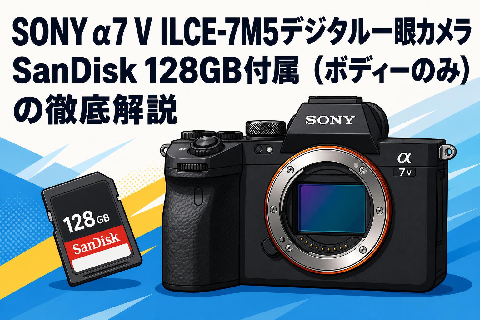 SONY α7 V ILCE-7M5デジタル一眼カメラ SanDisk 128GB付属 （ボディー