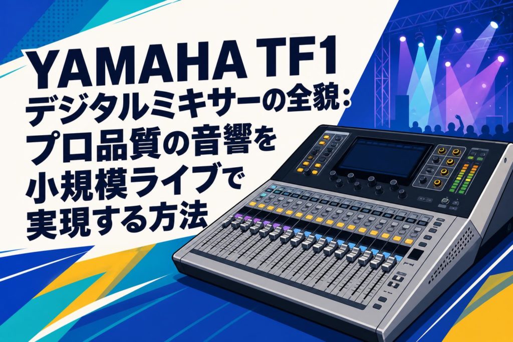 YAMAHA TF1 デジタルミキサーの全貌：プロ品質の音響を小規模ライブで