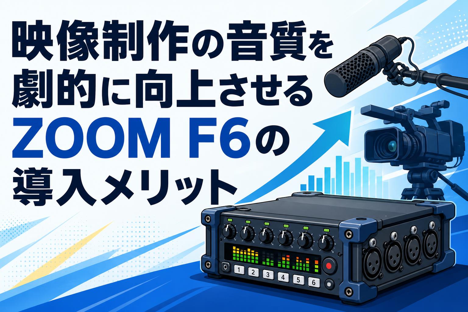 映像制作の音質を劇的に向上させるZOOM F6の導入メリット | PANDA