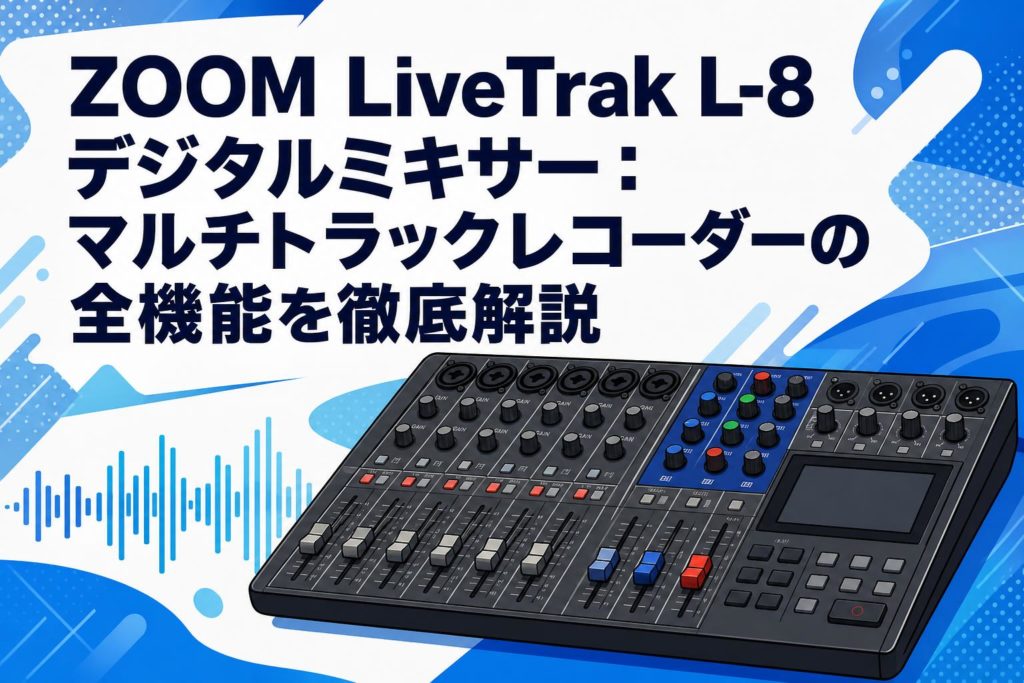 ZOOM LiveTrak L-8 デジタルミキサー：マルチトラックレコーダーの全