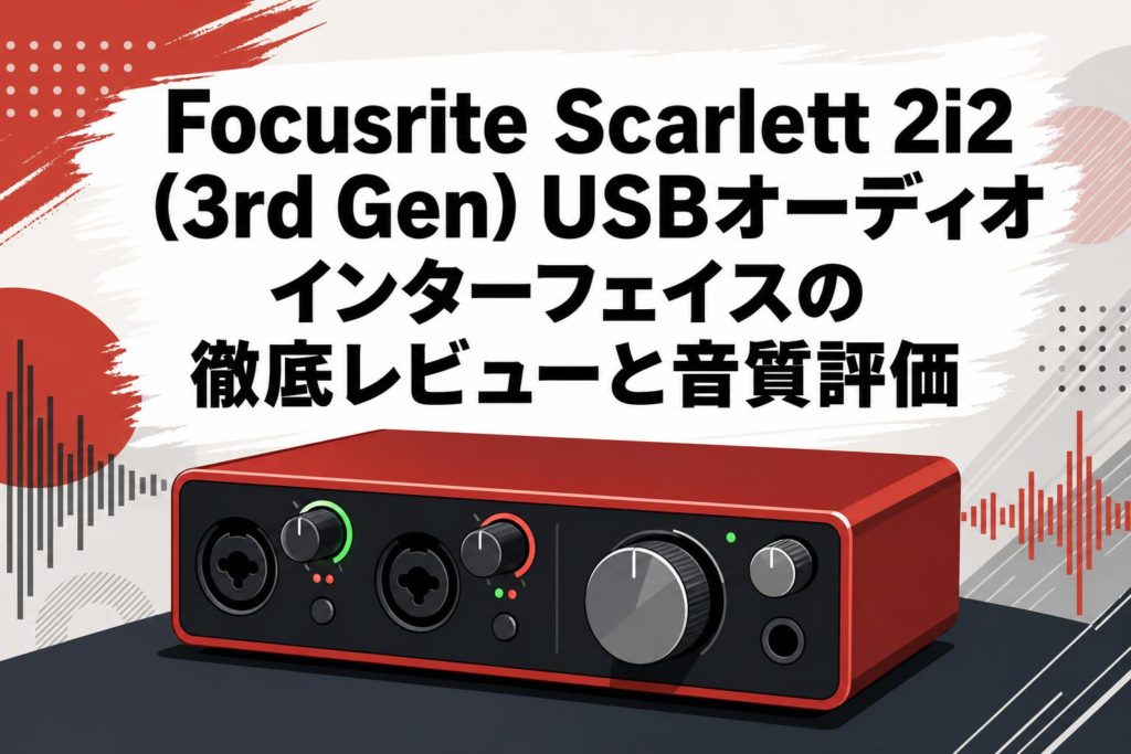 Focusrite Scarlett 2i2 (3rd Gen) USBオーディオインターフェイスの