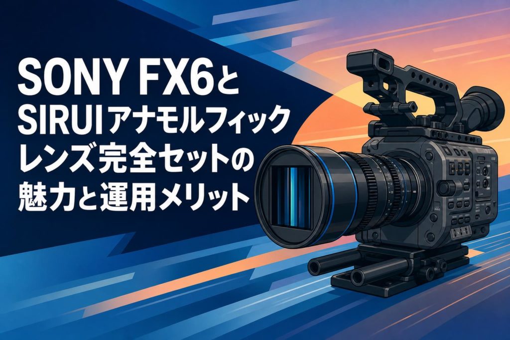 SONY FX6とSIRUIアナモルフィックレンズ完全セットの魅力と運用