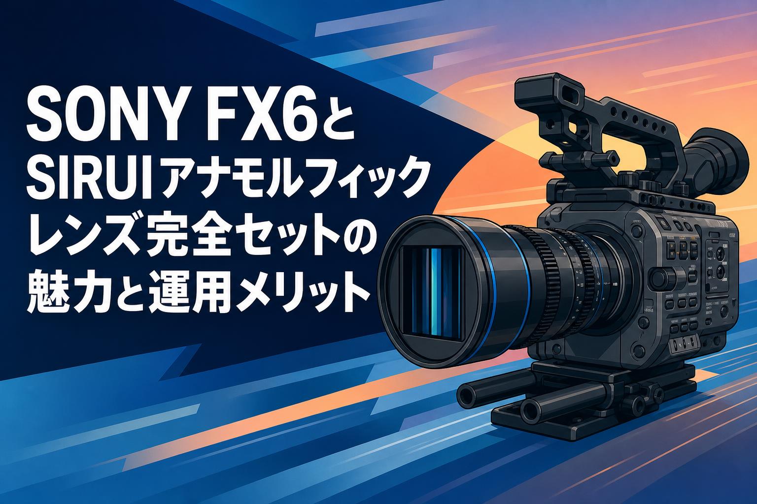 SONY FX6とSIRUIアナモルフィックレンズ完全セットの魅力と運用