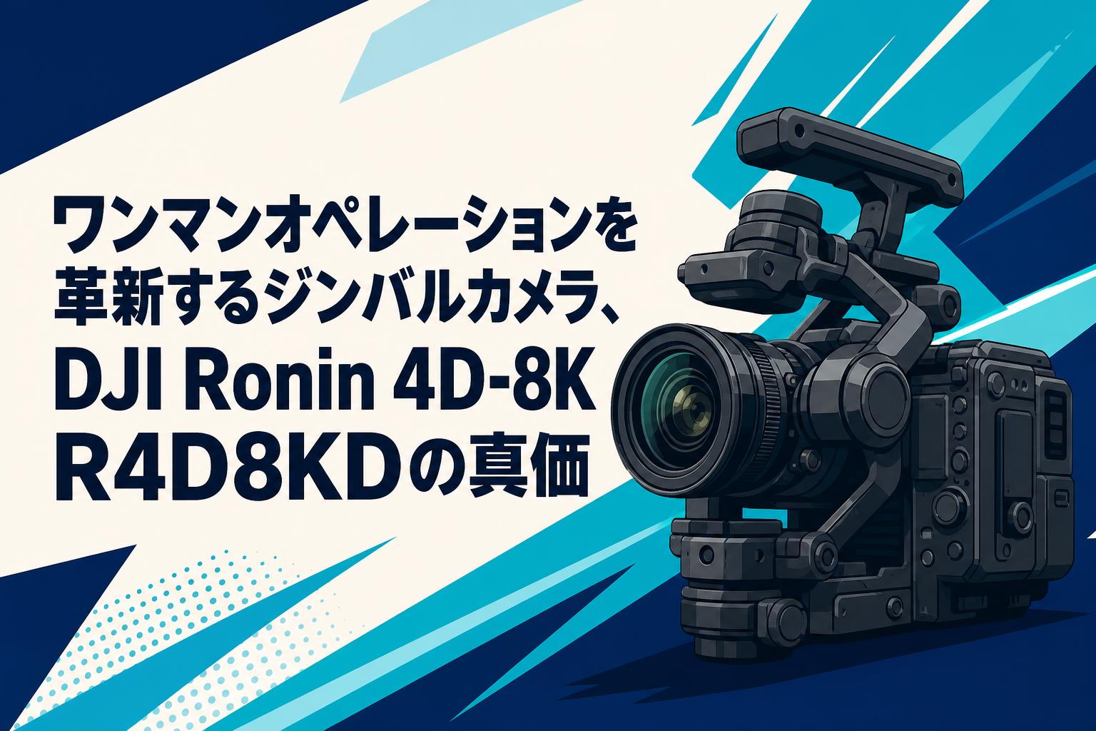 ワンマンオペレーションを革新するジンバルカメラ、DJI Ronin 4D-8K