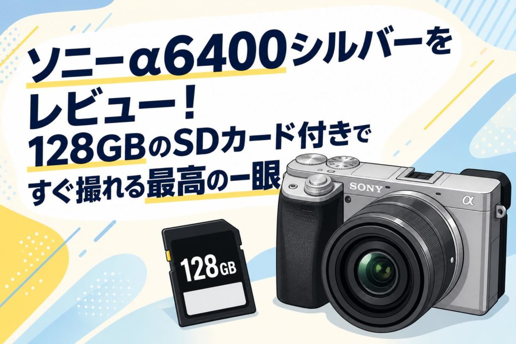 ソニーα6400シルバーをレビュー！128GBのSDカード付きですぐ撮れる最高