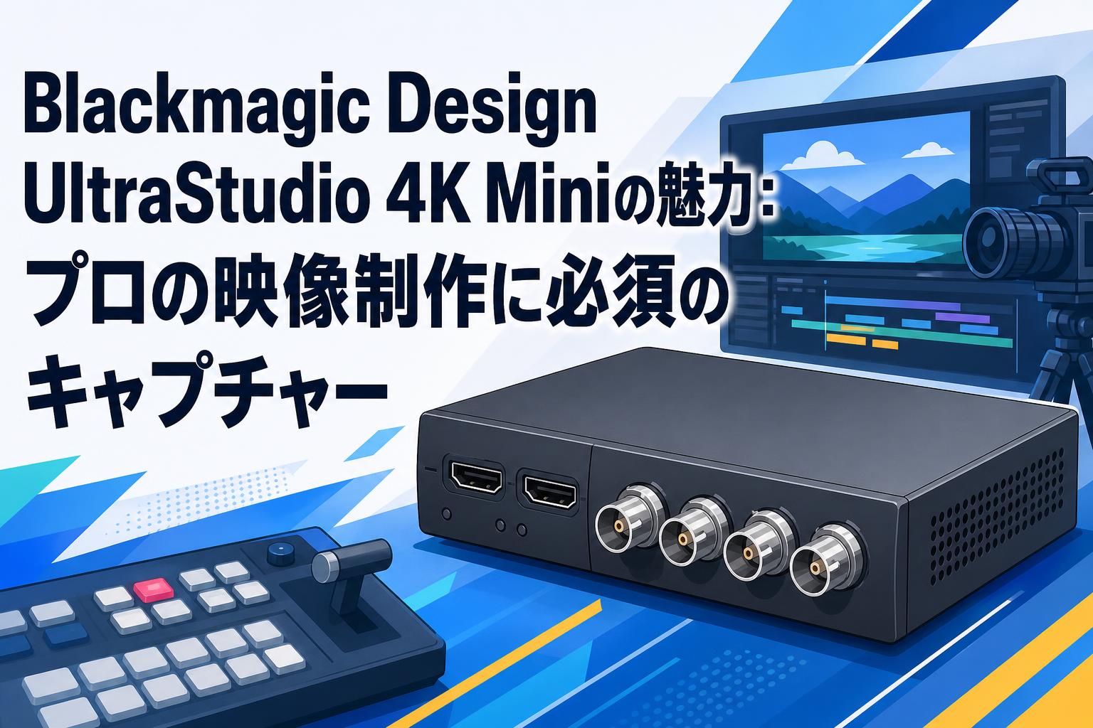 Blackmagic Design UltraStudio 4K Miniの魅力：プロの映像制作に必須