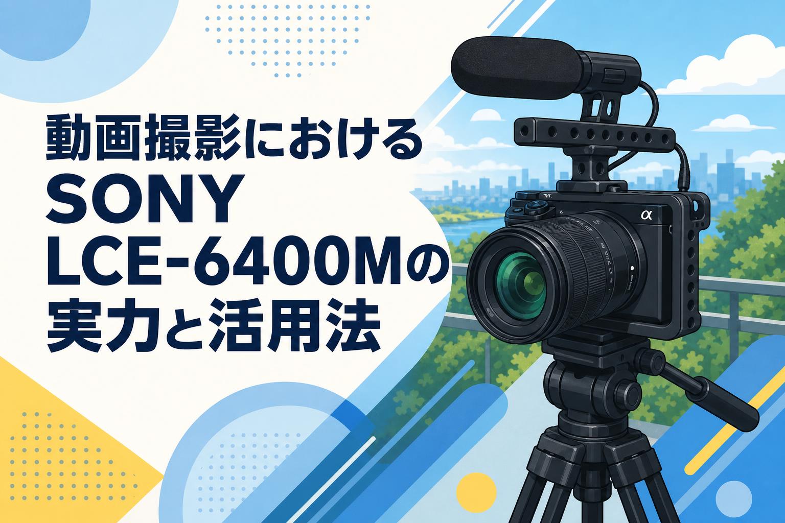 SONY α6400 デジタルカメラ 4K動画 動画撮影におけるSONY α6400 E18-135mm F3.5-5.6 OSSセット LCE-6400M