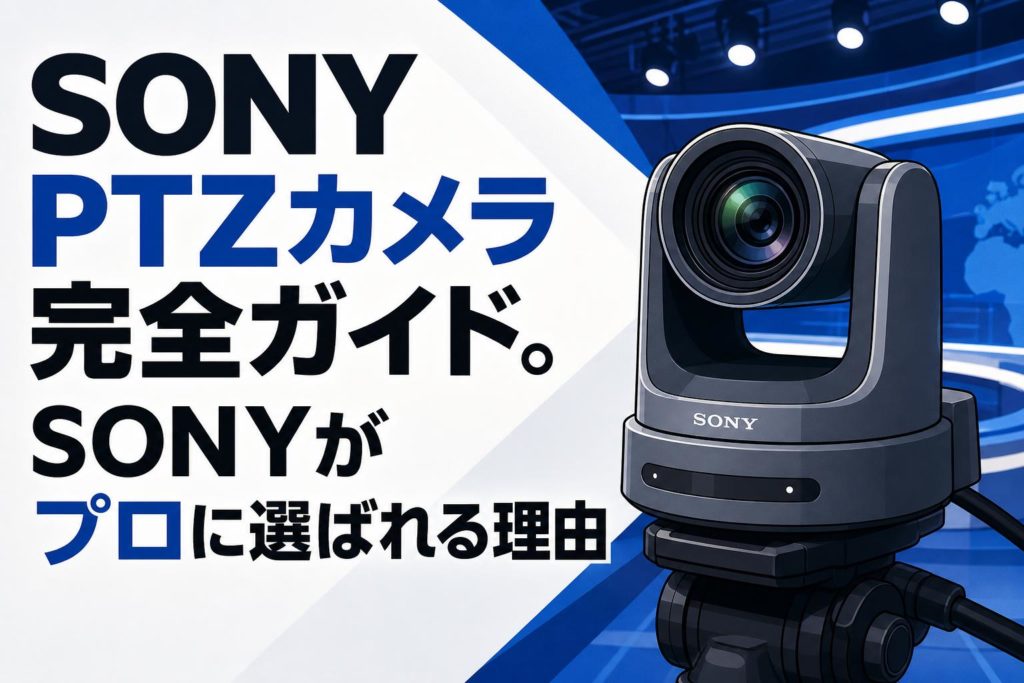 SONY PTZカメラ完全ガイド。SONY（ソニー）がプロに選ばれる理由