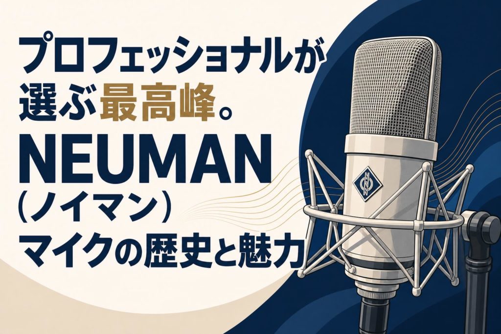 プロフェッショナルが選ぶ最高峰。NEUMAN（ノイマン）マイクの歴史と