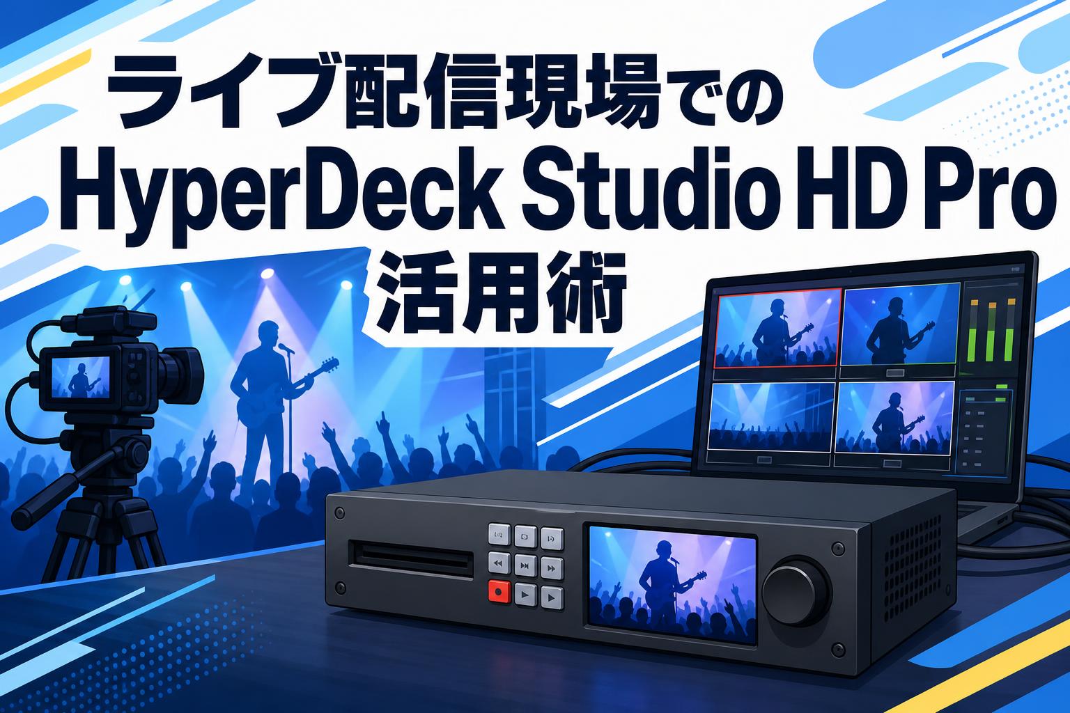 ライブ配信現場でのHyperDeck Studio HD Pro活用術 | PANDA TIMES