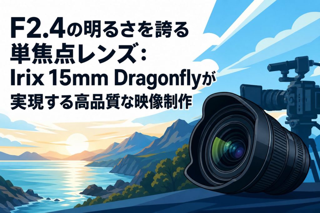 F2.4の明るさを誇る単焦点レンズ：Irix 15mm Dragonflyが実現する高