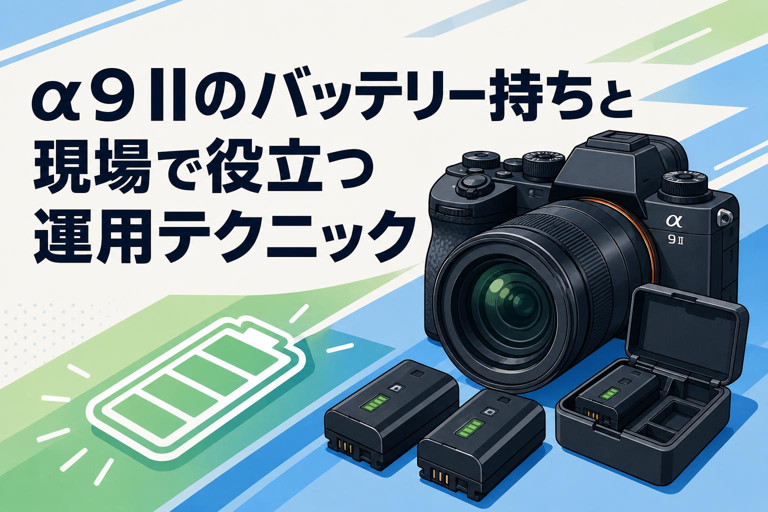 α9 IIのバッテリー持ちと現場で役立つ運用テクニック | PANDA TIMES
