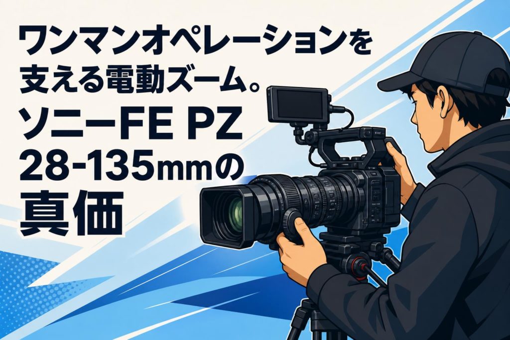 ワンマンオペレーションを支える電動ズーム。ソニーFE PZ 28-135mmの