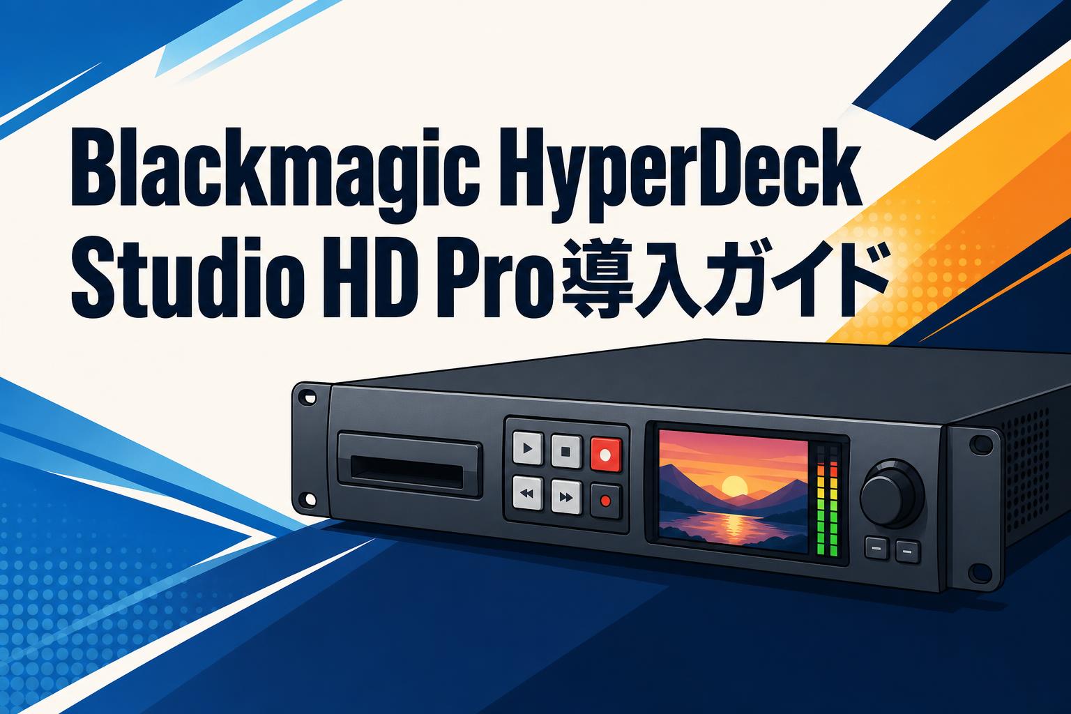 Blackmagic HyperDeck Studio HD Pro導入ガイド | PANDA TIMES（パンダ