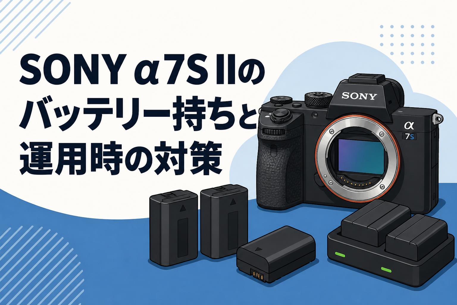 【動作快調】SONY α7S 初代 ILCE-7S バッテリー2個＋充電器2台付 SONY α7S IIのバッテリー持ちと運用時の対策 | PANDA TIMES（パンダ