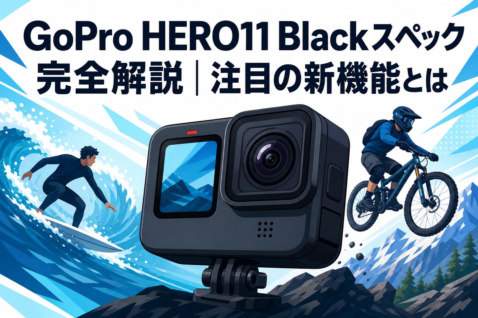 GoPro HERO11 Blackスペック完全解説｜注目の新機能とは | PANDA TIMES