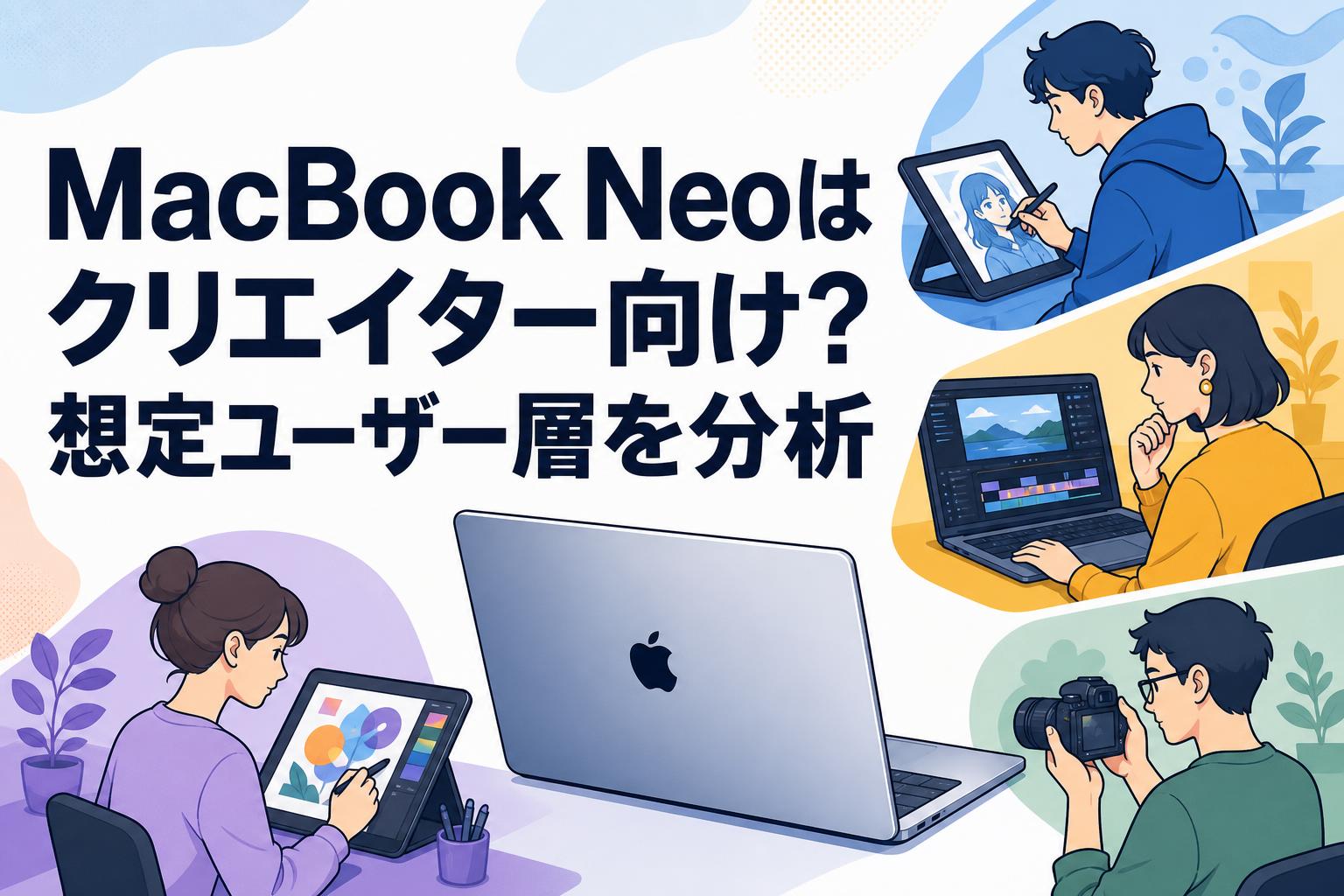 MacBook Neoはクリエイター向け？想定ユーザー層を分析 | PANDA TIMES