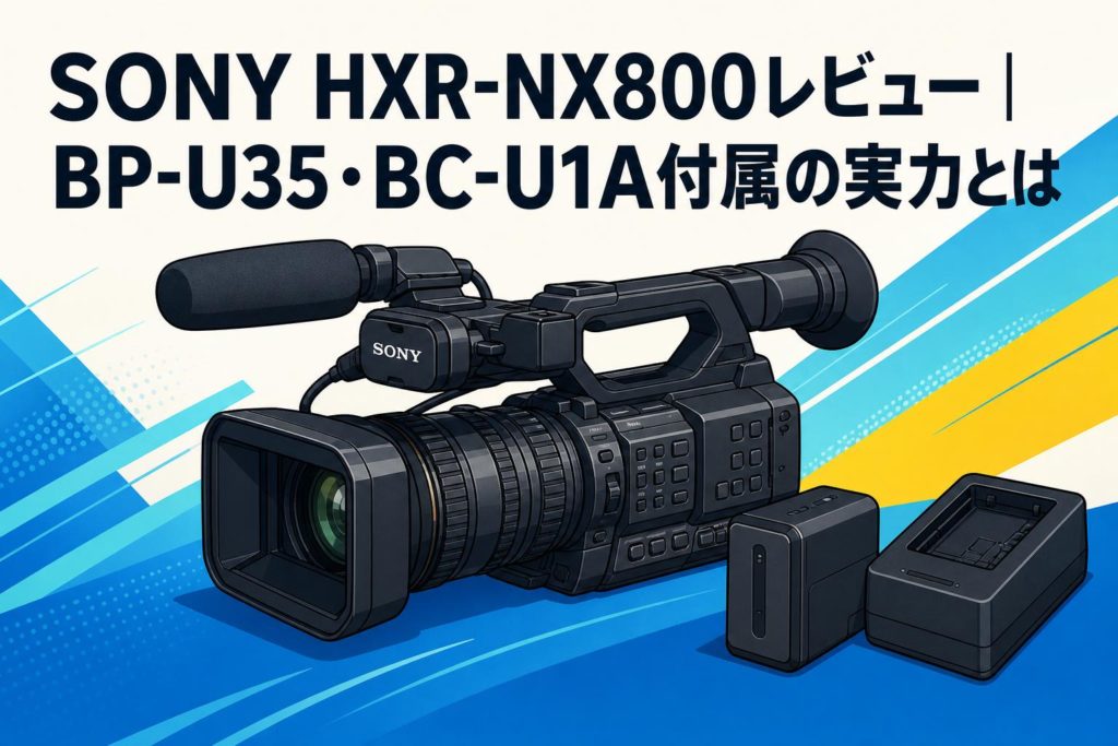 SONY HXR-NX800レビュー｜BP-U35・BC-U1A付属の実力とは | PANDA TIMES