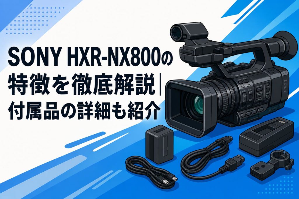 SONY HXR-NX800の特徴を徹底解説｜付属品の詳細も紹介 | PANDA TIMES