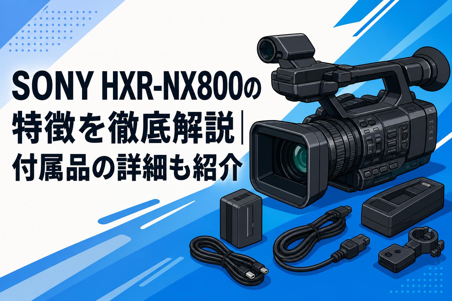 SONY HXR-NX800の特徴を徹底解説｜付属品の詳細も紹介 | PANDA TIMES