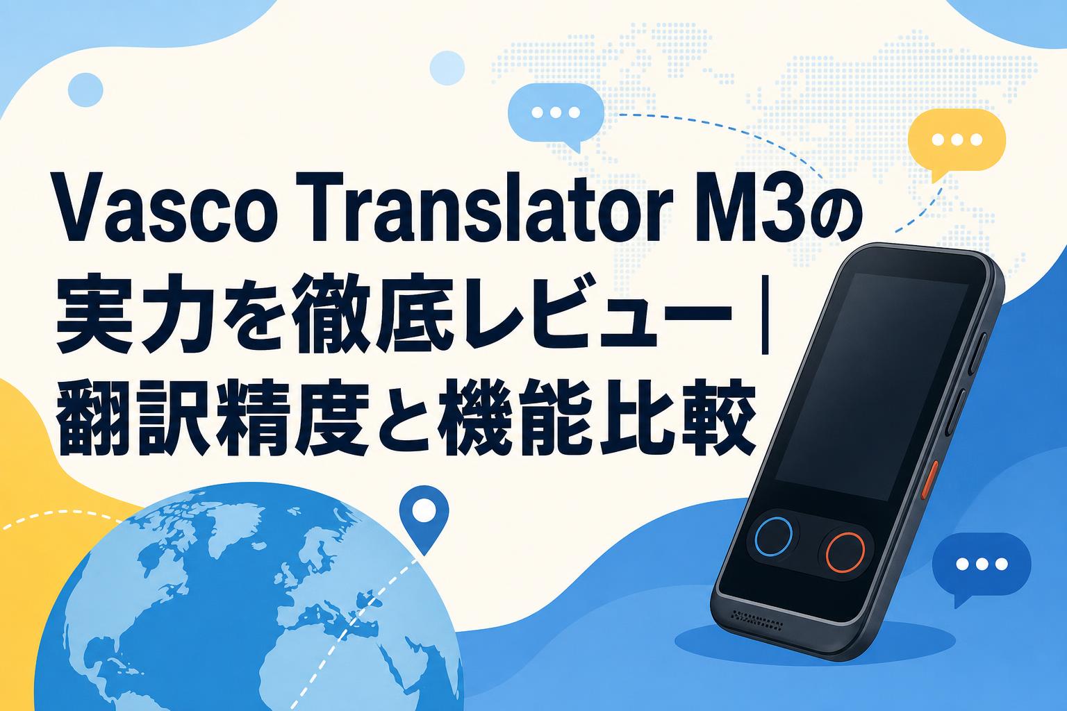 Vasco Translator M3の実力を徹底レビュー｜翻訳精度と機能比較