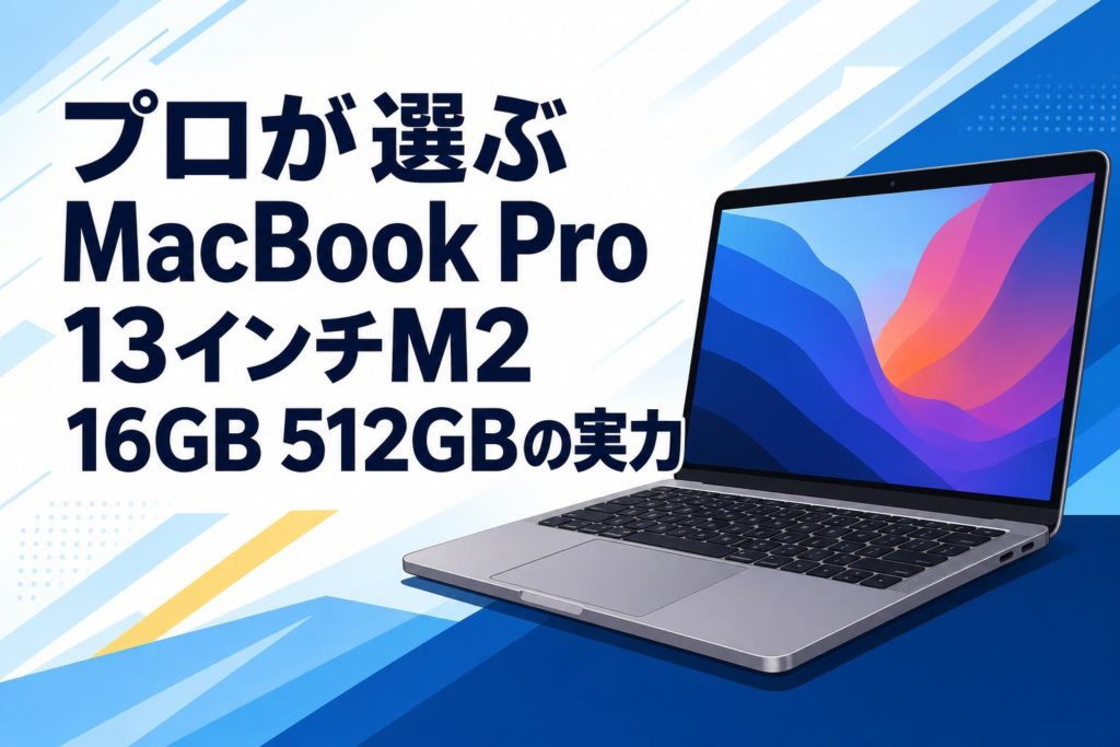 プロが選ぶMacBook Pro 13インチM2 16GB 512GBの実力 | PANDA TIMES