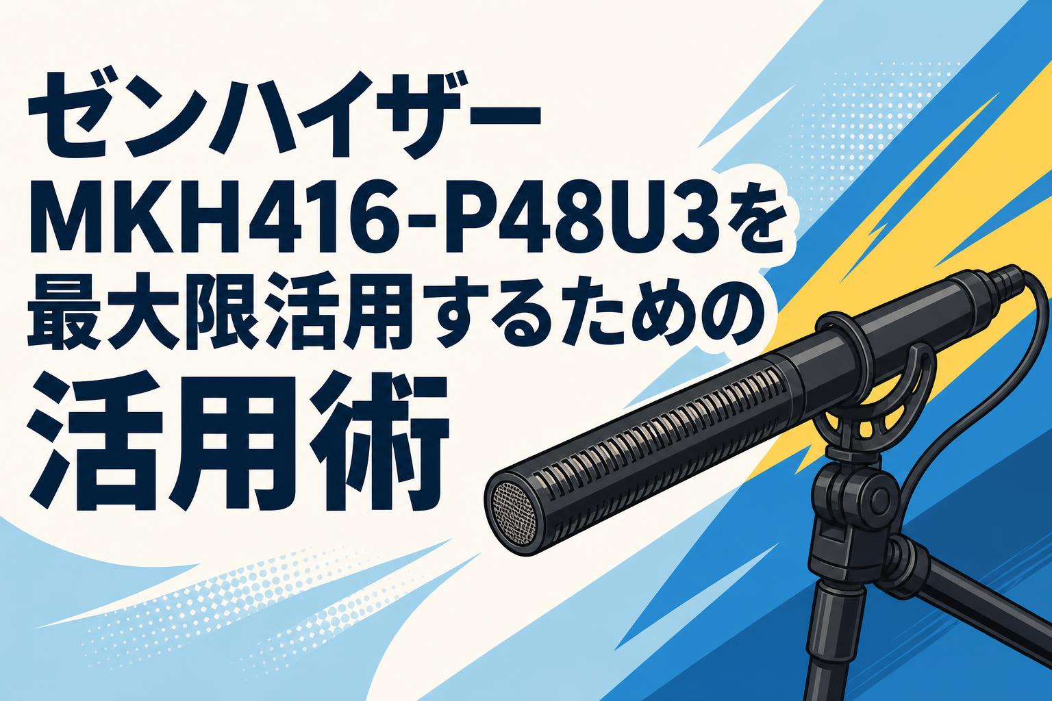 ゼンハイザー MKH416-P48U3を最大限活用するための活用術 | PANDA