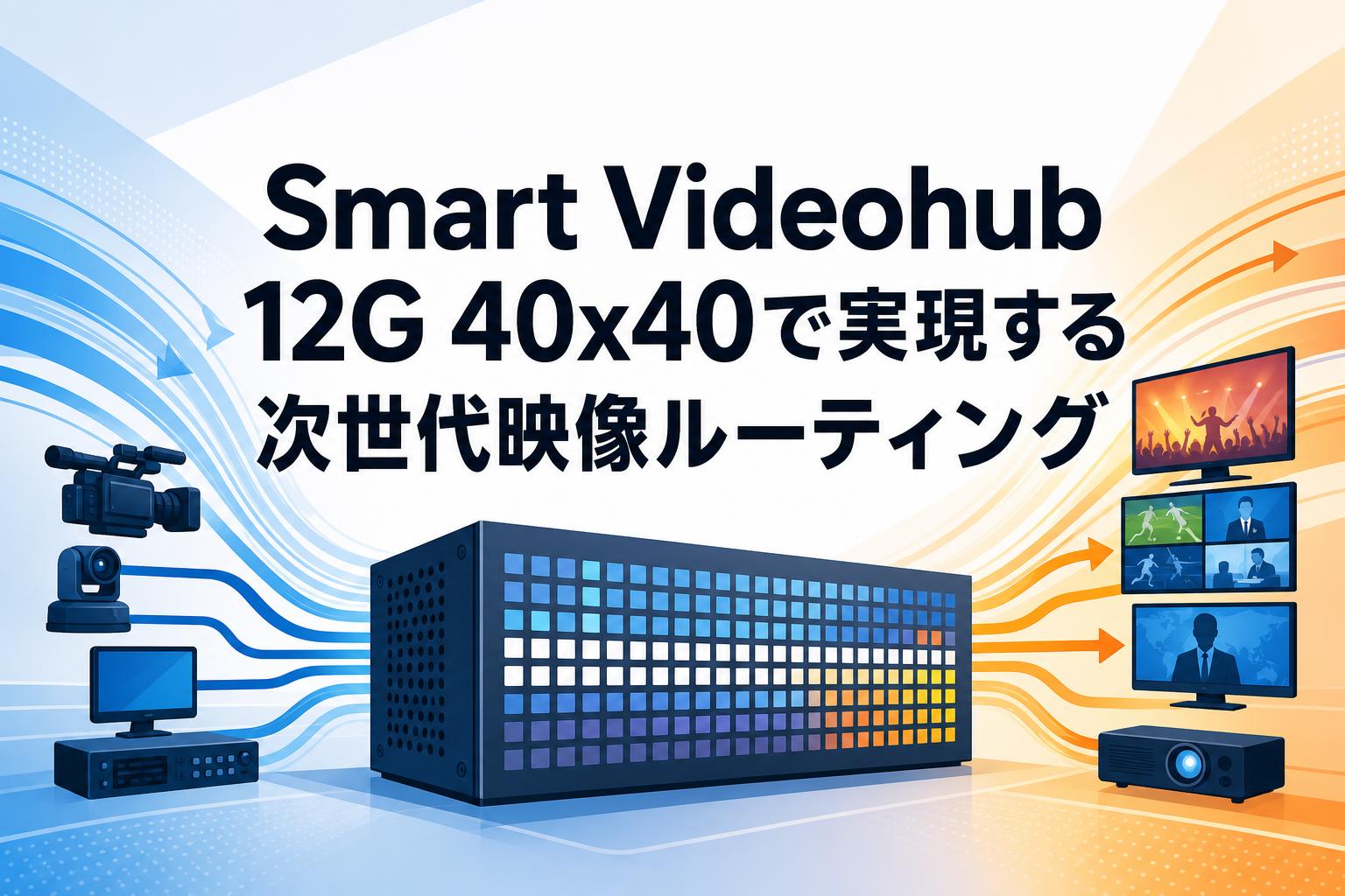 Smart Videohub 12G 40×40で実現する次世代映像ルーティング | PANDA
