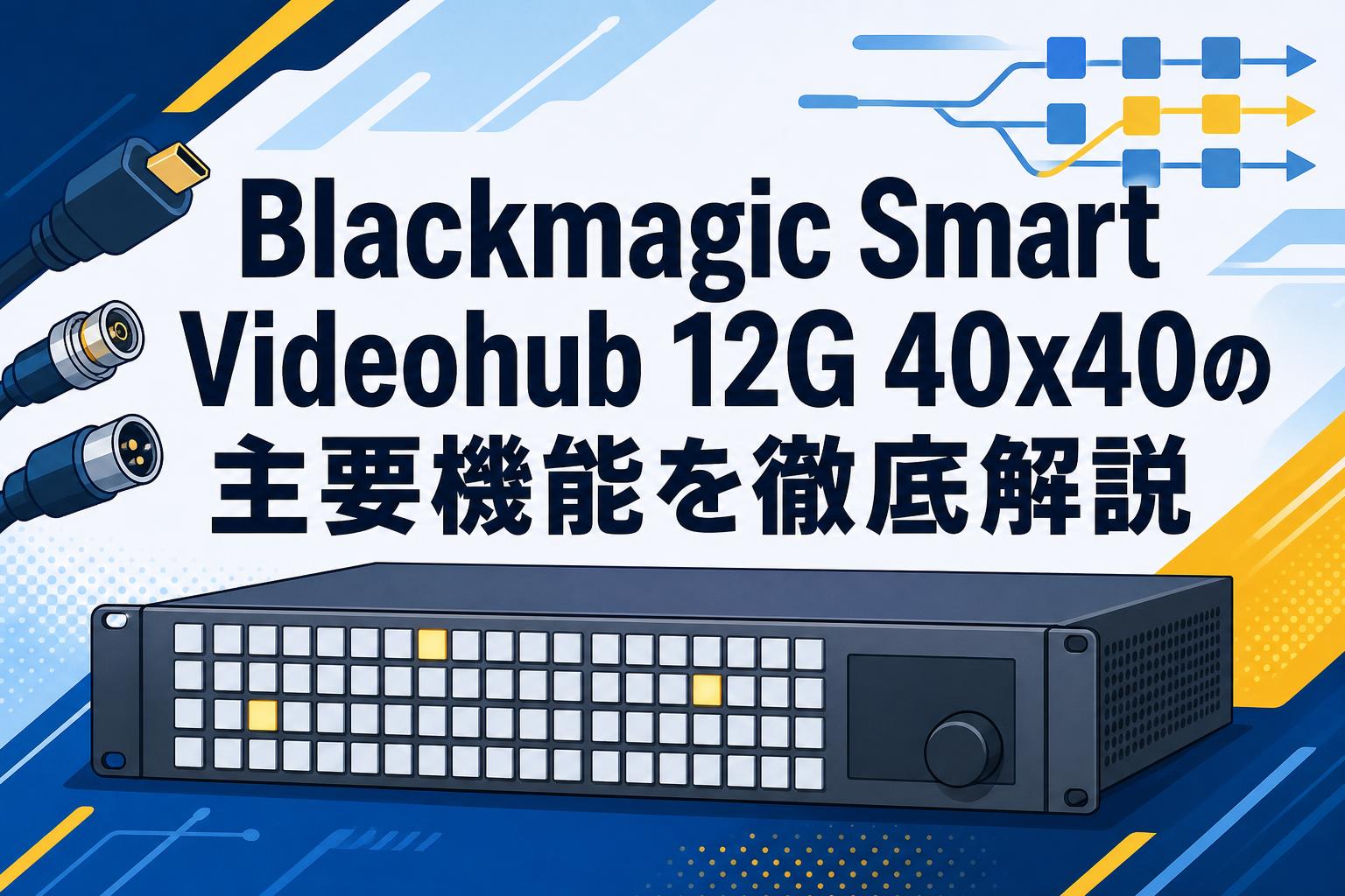 Blackmagic Smart Videohub 12G 40×40の主要機能を徹底解説 | PANDA