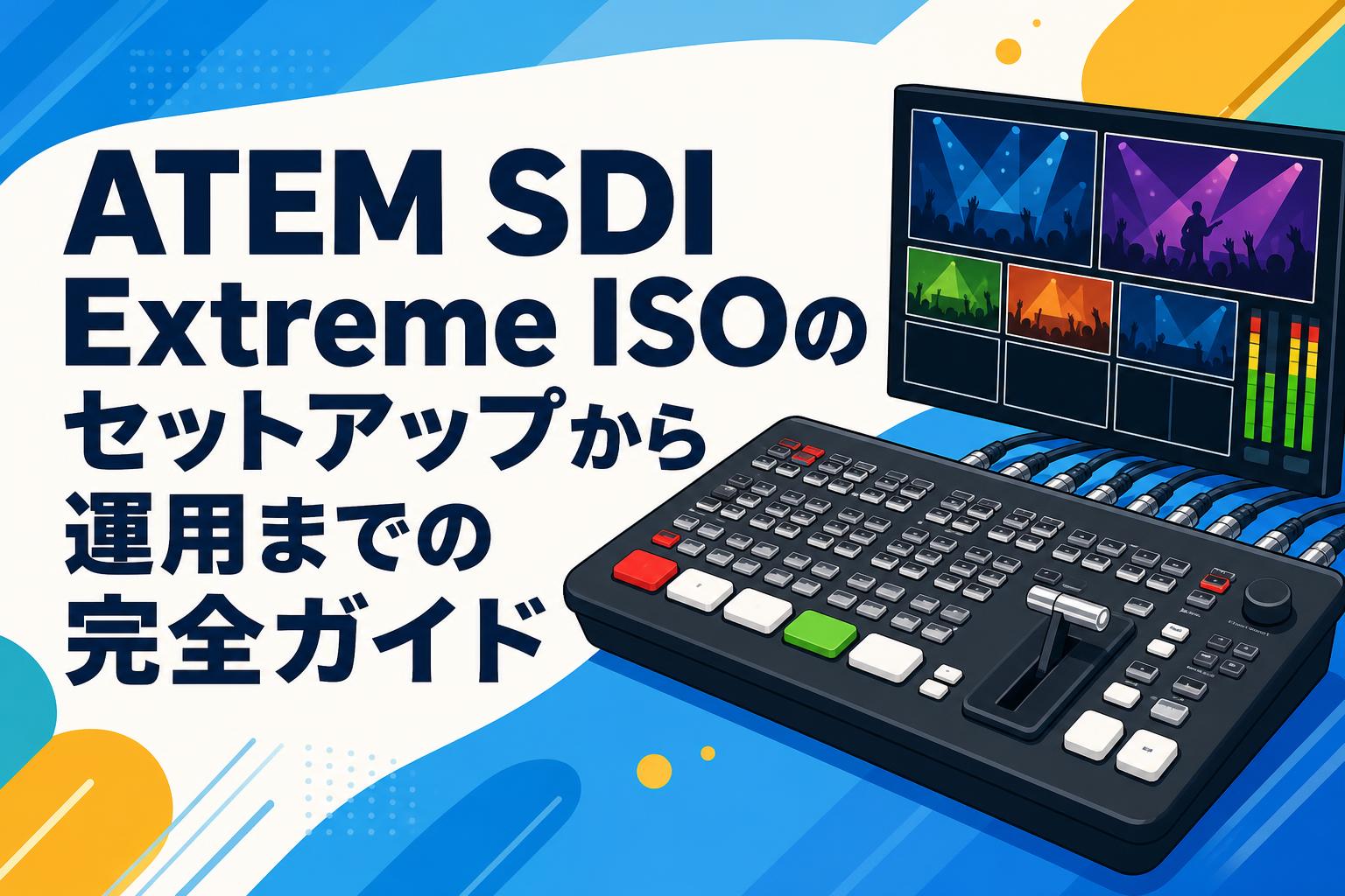 ATEM SDI Extreme ISOのセットアップから運用までの完全ガイド | PANDA