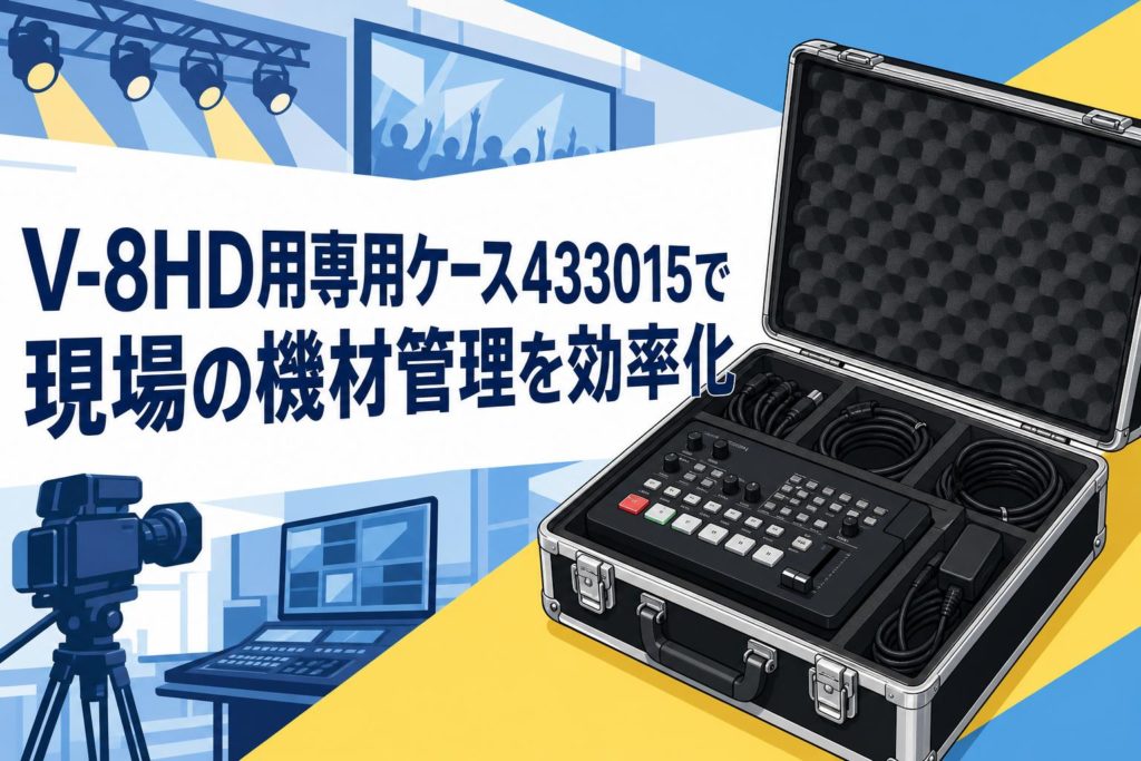 V-8HD用専用ケース433015で現場の機材管理を効率化 | PANDA TIMES