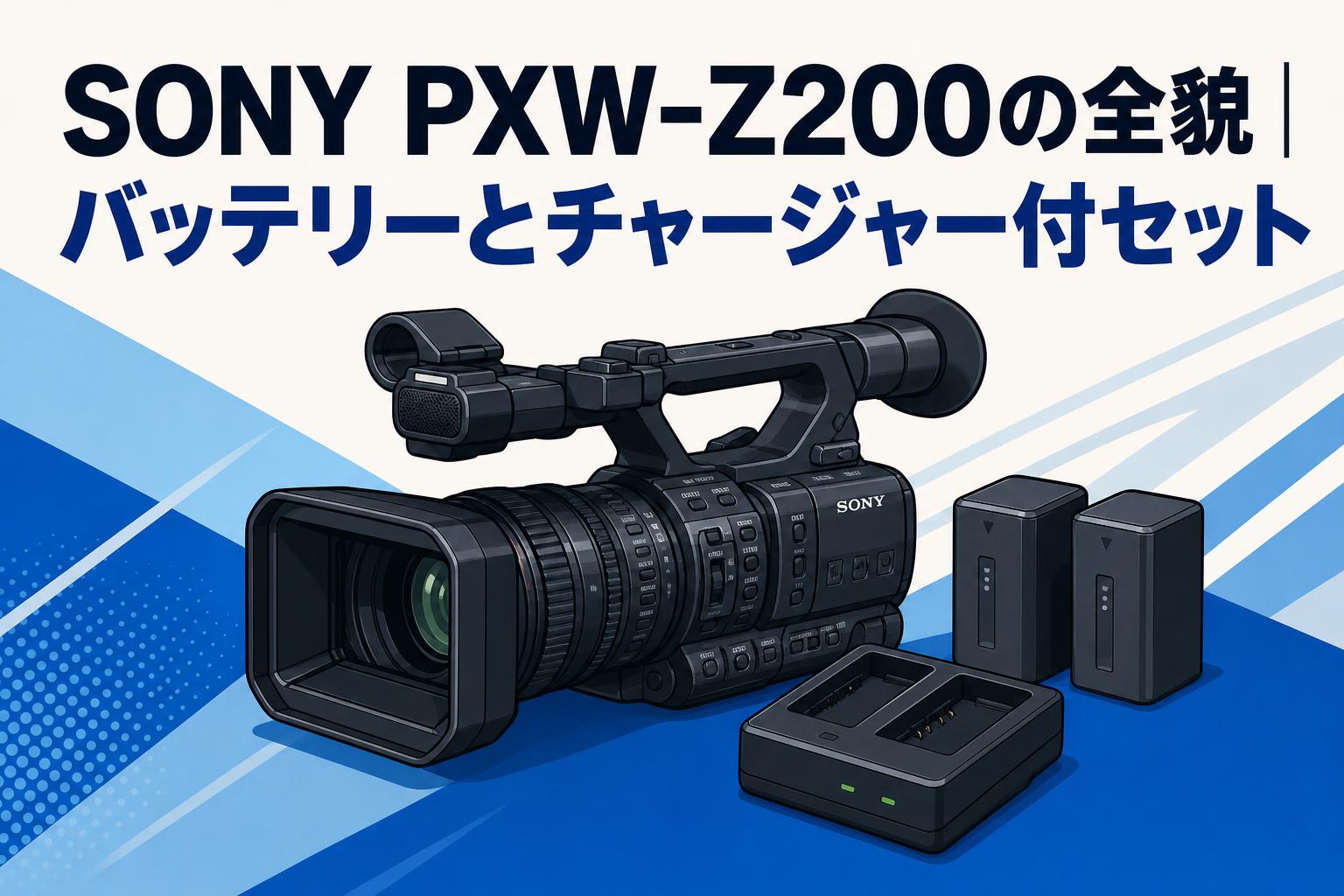 SONY PXW-Z200の全貌｜バッテリーとチャージャー付セット | PANDA