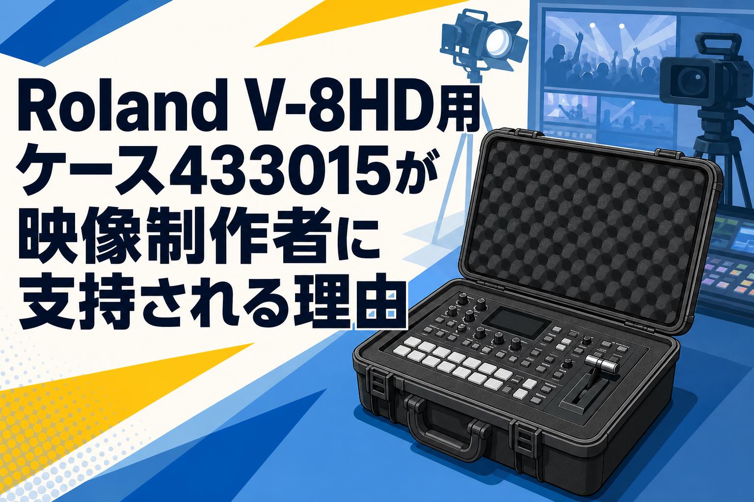 Roland V-8HD用ケース433015が映像制作者に支持される理由 | PANDA