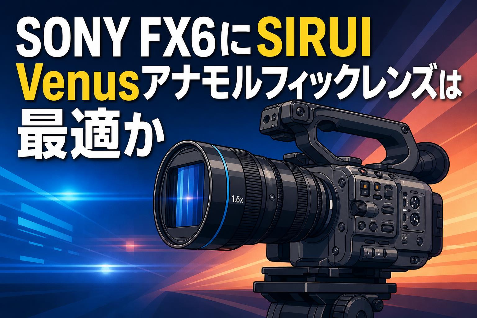 SIRUI　アナモルフィックレンズセット Venus_1.6_x_3_SET_B 35mmから150mmまで網羅。SIRUI Venusアナモルフィックレンズセットが
