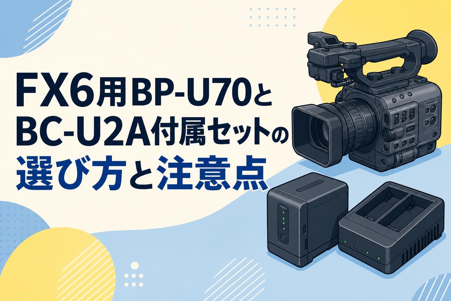 BP-U70 BP-U35 BC-U2A 3点セット FX6用BP-U70とBC-U2A付属セットの選び方と注意点 | PANDA TIMES
