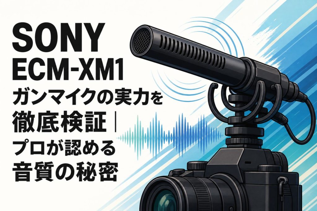 SONY ECM-XM1 ガンマイクの実力を徹底検証｜プロが認める音質の秘密