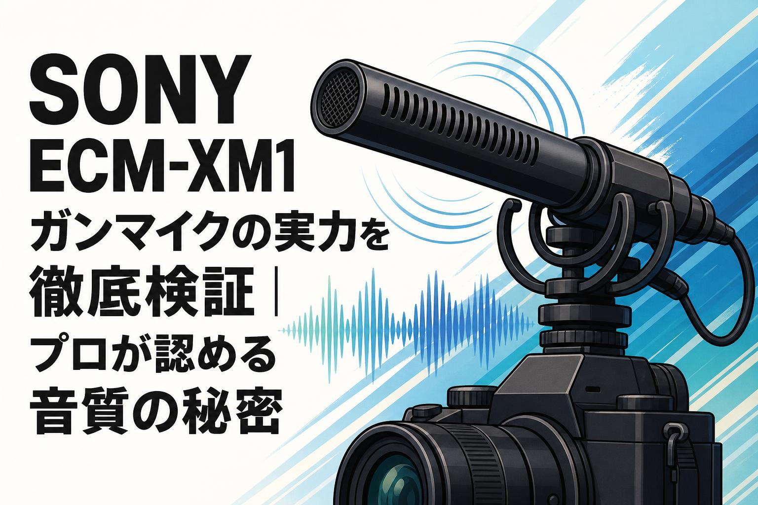 SONY ECM-XM1 ガンマイクの実力を徹底検証｜プロが認める音質の秘密