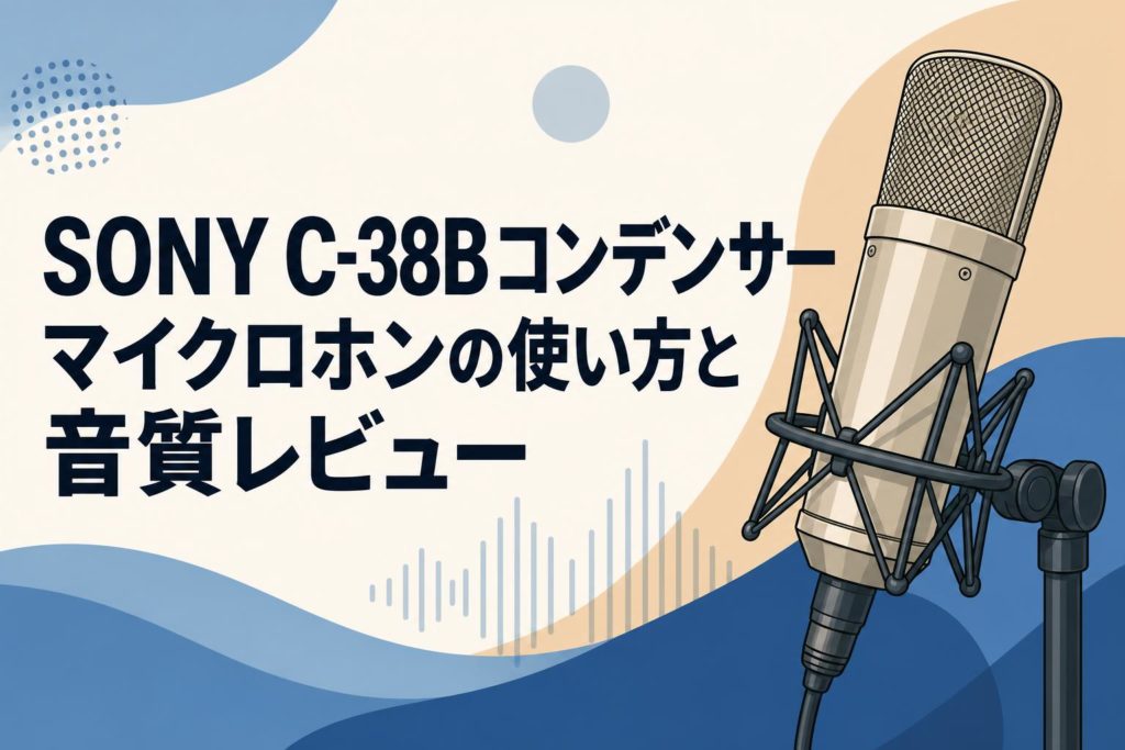 SONY C-38Bコンデンサーマイクロホンの使い方と音質レビュー | PANDA SONY C-38Bコンデンサーマイクロホンの使い方と音質レビュー | PANDA